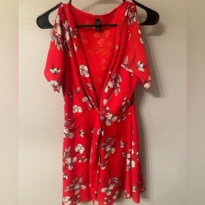 Windsor red floral dress